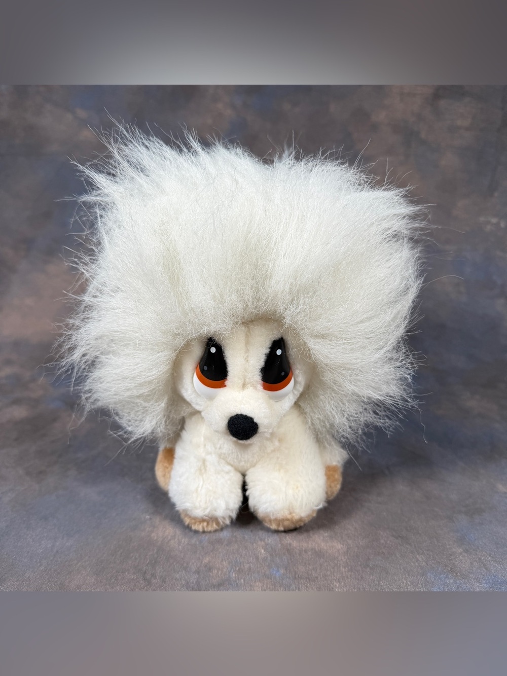 Rare Vintage Applause "Clive" Sheep Dog Plush Hair Sad Eyes 1982 Stuffed Animal